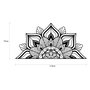 Wallity Mandala-S-1 Accesorio de Pared Decorativo de Metal Negro